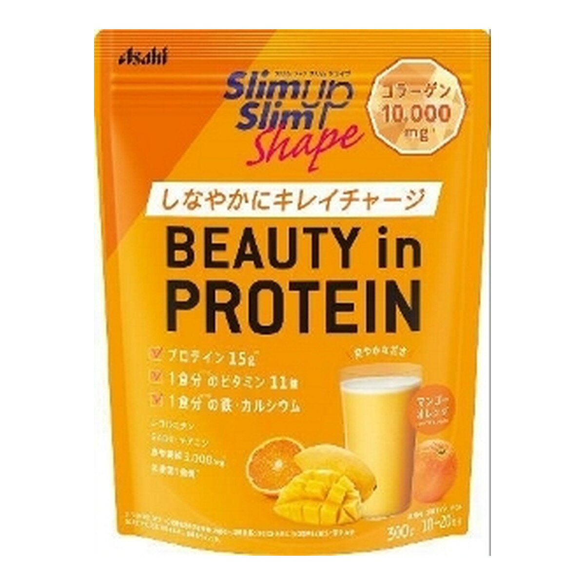 【送料込・まとめ買い×3個セット】アサヒグループ食品 Slimup Slim スリムアップスリム シェイプ BEAUTY in PROTEIN 300g