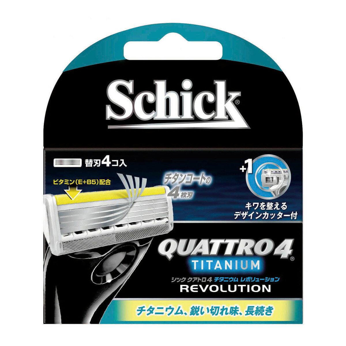 シック クアトロ4 チタニウムレボリューション 替刃 4コ入