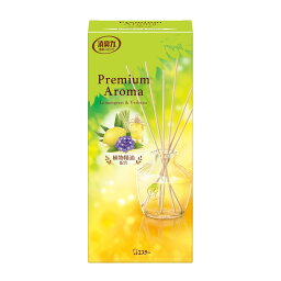 【送料込・まとめ買い×5個セット】エステー お部屋の消臭力 PREMIUM AROMA STICK プレミアムアロマスティック 本体 レモングラス&バーベナ 65ML 芳香剤