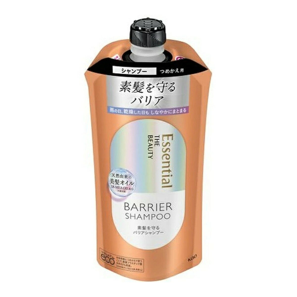花王 Kao エッセンシャル ザビューティ 髪のキメ美容素髪を守るバリアシャンプー つめかえ用 340mlのサムネイル