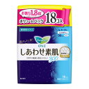 花王 ロリエ しあわせ素肌 ボリュームパック 多い夜用 30cm 羽つき 18コ入 医薬部外品 生理用紙ナプキン