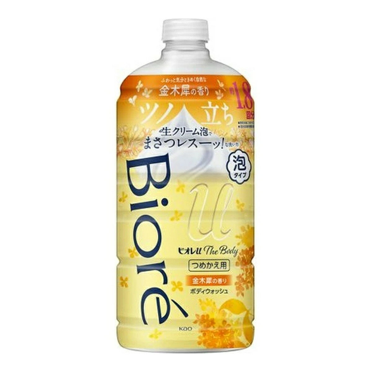 花王 Biore ビオレu ザ ボディ 泡タイプ 金木犀の香り つめかえ用 780ml ボディソープ