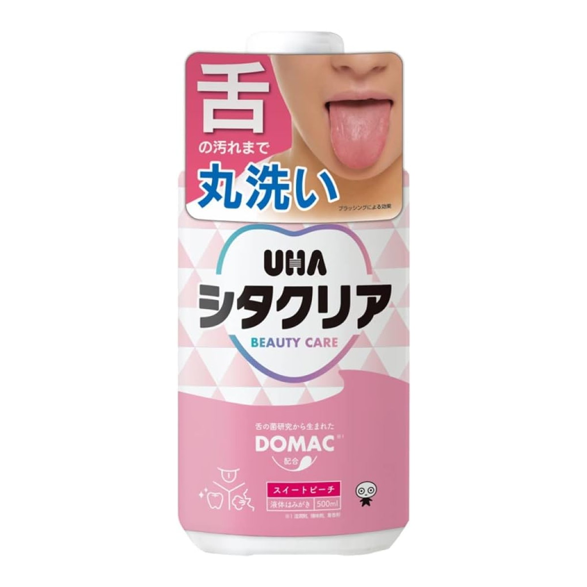 【送料込・まとめ買い×3個セット】UHA味覚糖 シタクリア 液体はみがき スイートピーチ 500ml