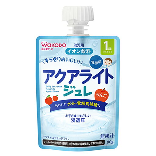 アサヒグループ食品 和光堂 1歳からのMYジュレドリンク アクアライト りんご 80g×6個 アサヒグループ食品 和光堂 1歳からのMYジュレドリンク アクアライト りんご 80g×6個