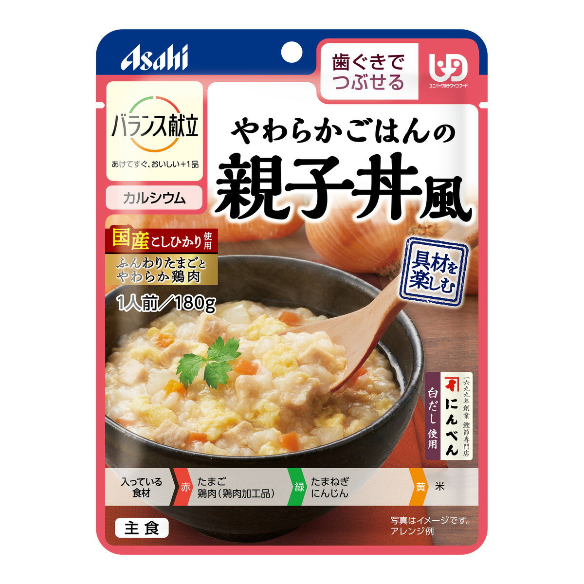 【送料込・まとめ買い×5個セット】アサヒグループ食品 バランス献立 やわらかごはんの親子丼風 180g