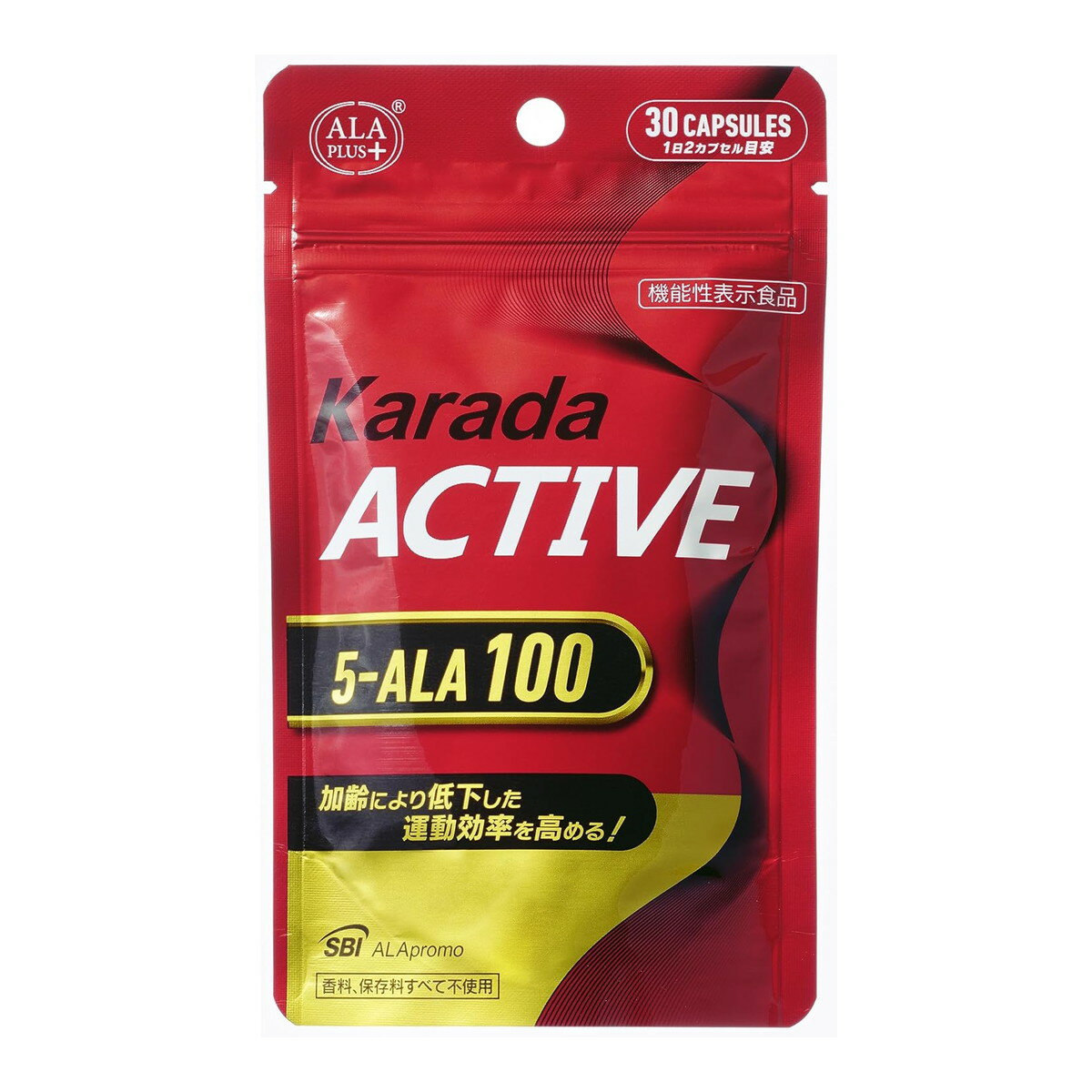 【送料込・まとめ買い×5個セット】SBIアラプロモ アラプラス からだアクティブ 5-ALA100 機能性表示食品 30カプセルのサムネイル