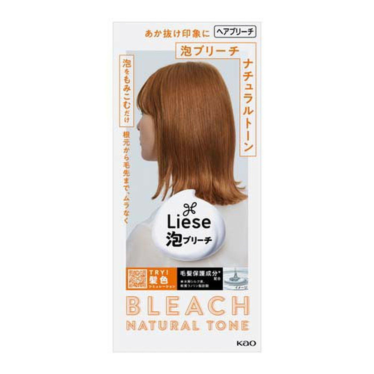 【送料込・まとめ買い×10個セット】花王 リーゼ 泡ブリーチ ナチュラルトーン 108ml ヘアブリーチ