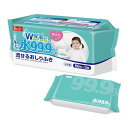 【送料込・まとめ買い×3個セット】レック 水99.9% 流せるおしりふきw 60枚×3個入