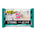 【送料込・まとめ買い×3個セット】花王 クイックルワイパー 立体吸着ウエットシート ストロング 空間の超消臭 12枚入 フロア用そうじシート ウエットタイプ