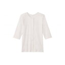 【送料込・まとめ買い×5個セット】グンゼ 婦人用 7分袖 ワンタッチインナー ホワイト M 介護用肌着 前開き