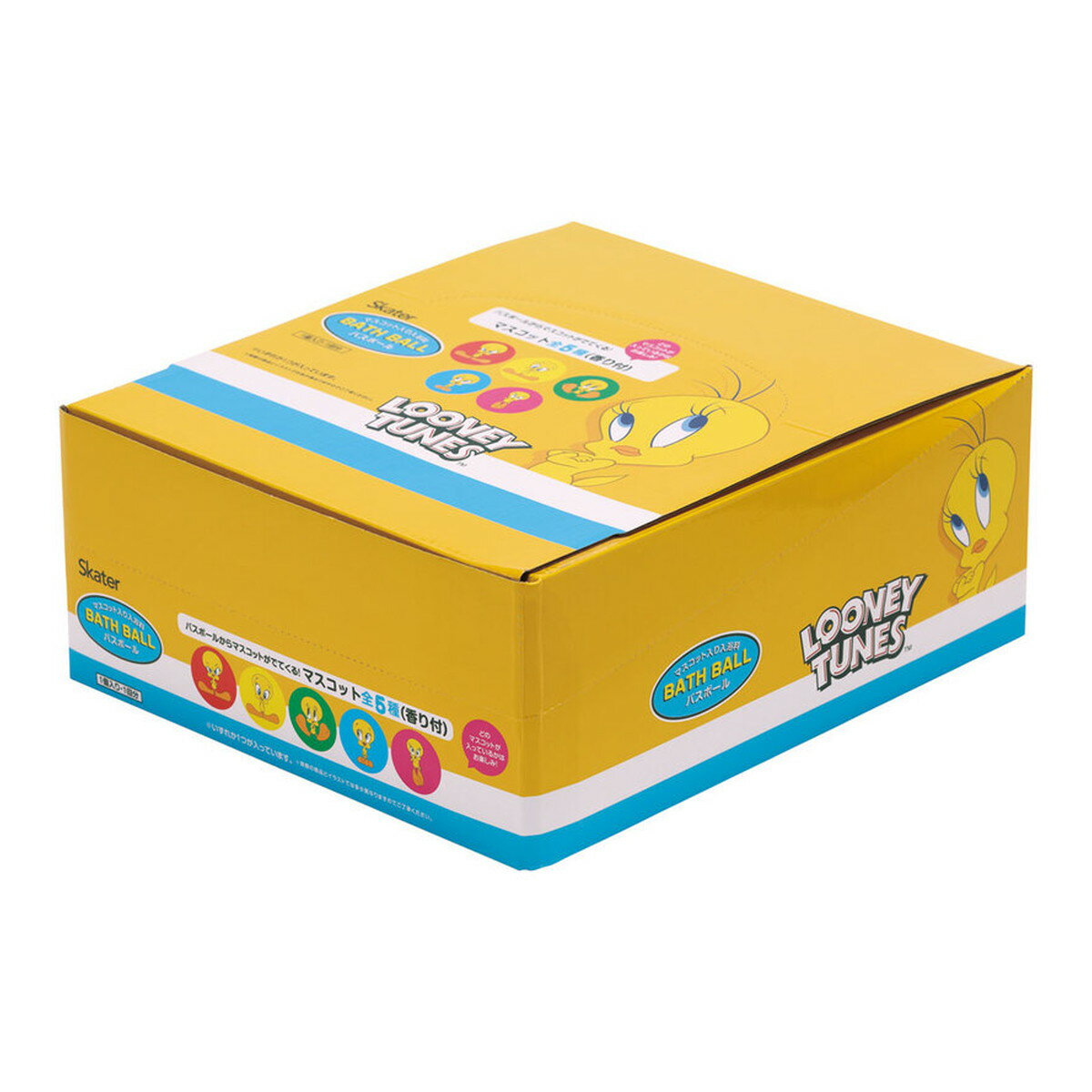 【送料込・まとめ買い×5個セット】スケーター TWEETY トゥイーティー バスボール レモンの香り 20個入 浴用化粧料
