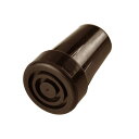 【送料込・まとめ買い×10個セット】マックスファクトリー 先ゴム 杖外径16mm用 大 交換用 茶 杖用替えゴム ステッキ用 介護用品