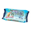 【送料込・まとめ買い×10個セット】大一紙工 DNPet 流せる ウェットティッシュ 80枚入