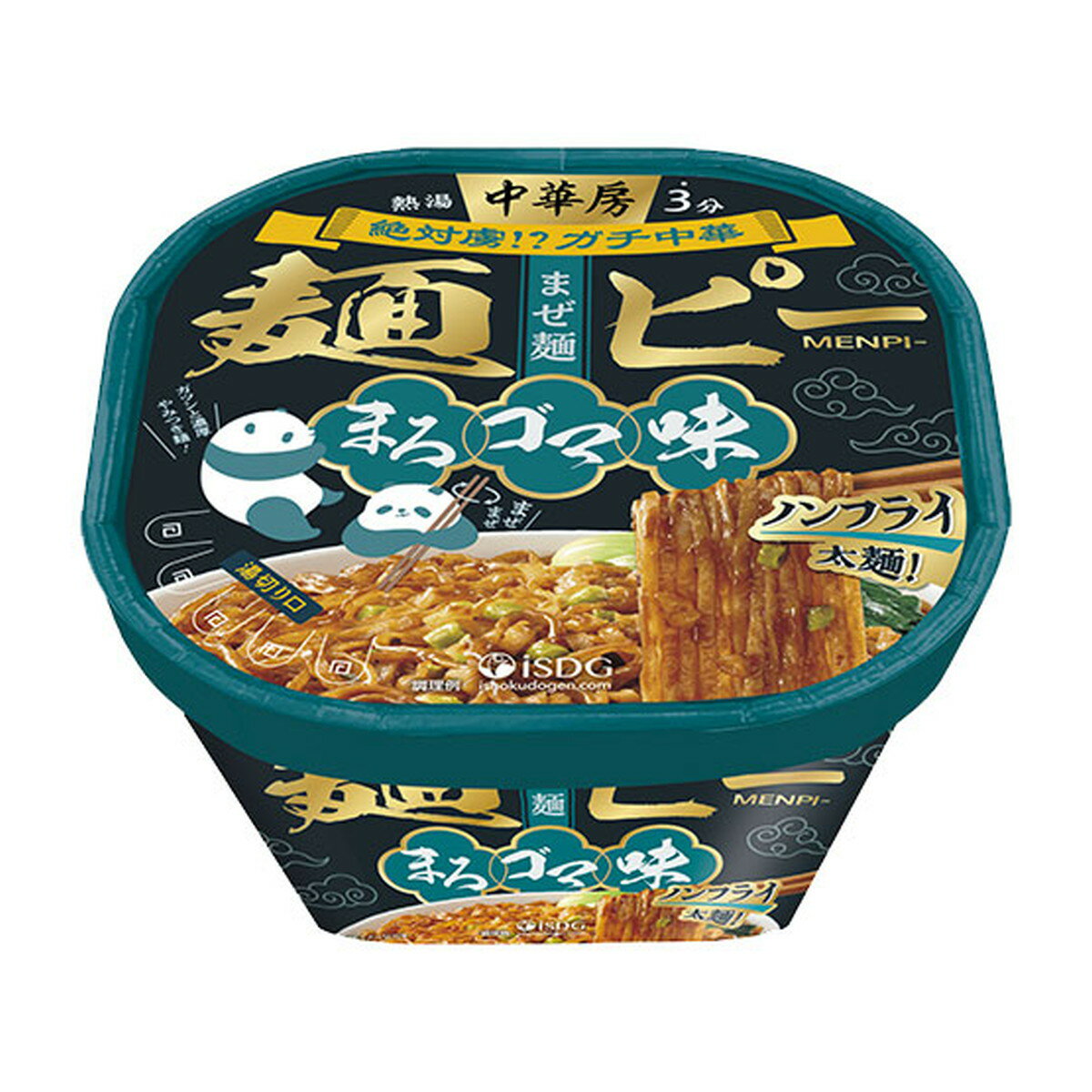 【送料込・まとめ買い×12個セット】医食同源ドットコム 中華房 麺ピー まろゴマ味 127gのサムネイル