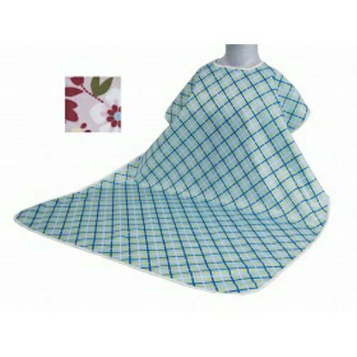 ウェルファン 食事用エプロンW花柄ピンク