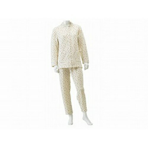 【送料込】神戸生絲 婦人楽らくキルトパジャマベージュ M