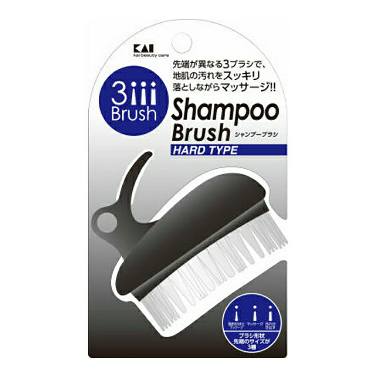 【まとめ買い×006】貝印 メンズ シャンプーブラシ ハード ×006点セット(4901601272338)