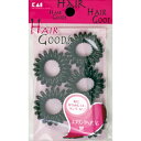 【送料込・まとめ買い×9点セット】貝印 HAIR GOODS　スプリングヘアゴム　黒 5個入り (4901601281477)