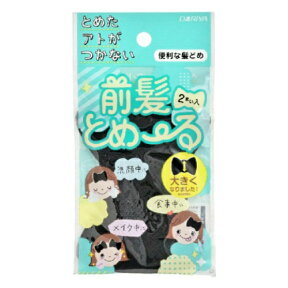 【令和・早い者勝ちセール】ダリヤ 前髪とめ〜る ＜ ブラック ＞ 2枚 (4904651160181)