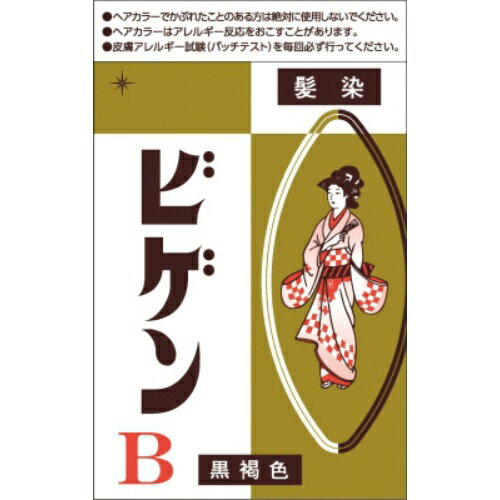 ビゲン　B　自然な黒褐色×60個セット