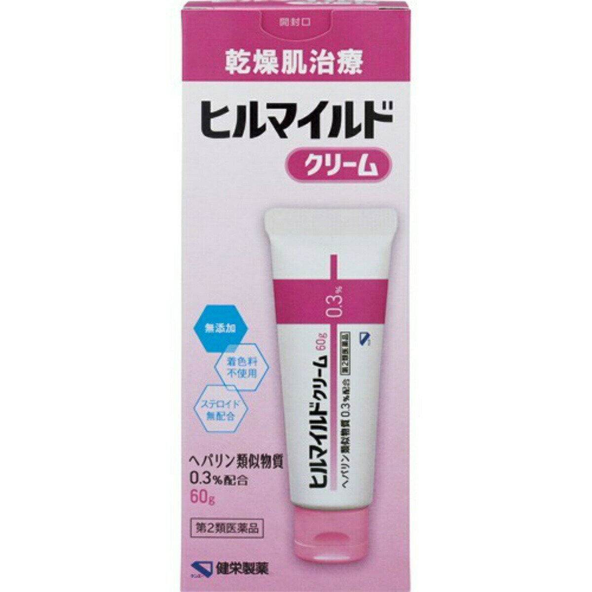 【第2類医薬品】健栄製薬 ヒルマイルド クリーム 60g（4987286317175）