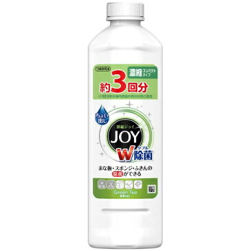 【無くなり次第終了】P&G　除菌ジョイ コンパクト　緑茶の香り　詰替 440ml(除菌が出来る台所用洗剤　つめかえ　JOY) ( 4902430675048 )