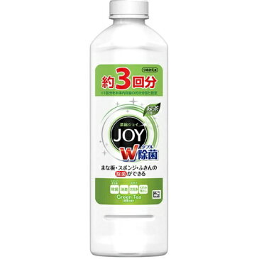 【無くなり次第終了】P&G　除菌ジョイ コンパクト　緑茶の香り　詰替 440ml(除菌が出来る台所用洗剤　つめかえ　JOY) ( 4902430675048 )