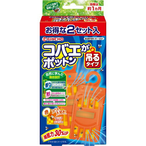 大日本除虫菊 コバエがポットン 吊るタイプ 2個入×10点セット（4987115542952）