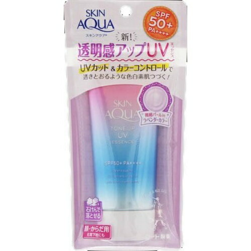 【送料込・まとめ買い×36点セット】ロート製薬 スキンアクア トーンアップ UVエッセンス 日焼け止め 80g(4987241157754)