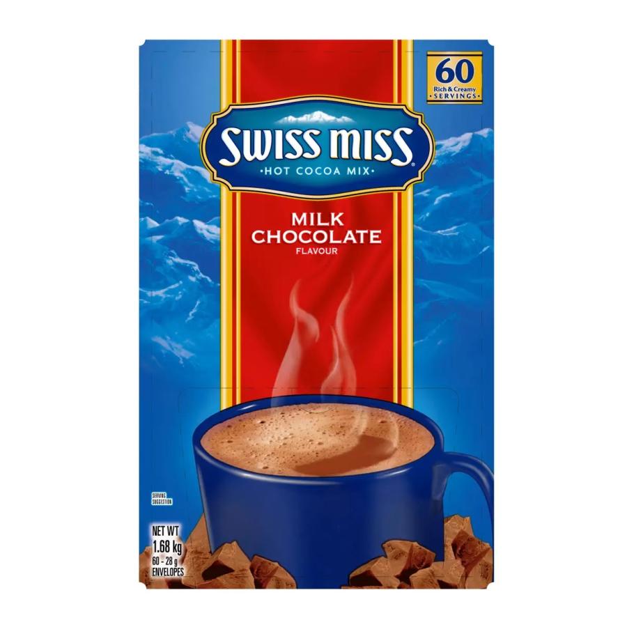 【1箱】スイスミス ミルクチョコレート ココア 60袋 コストコ SWISS MISS 人気 ホット ココア インスタント 粉末 ミックス 個包装 小分け シェ...