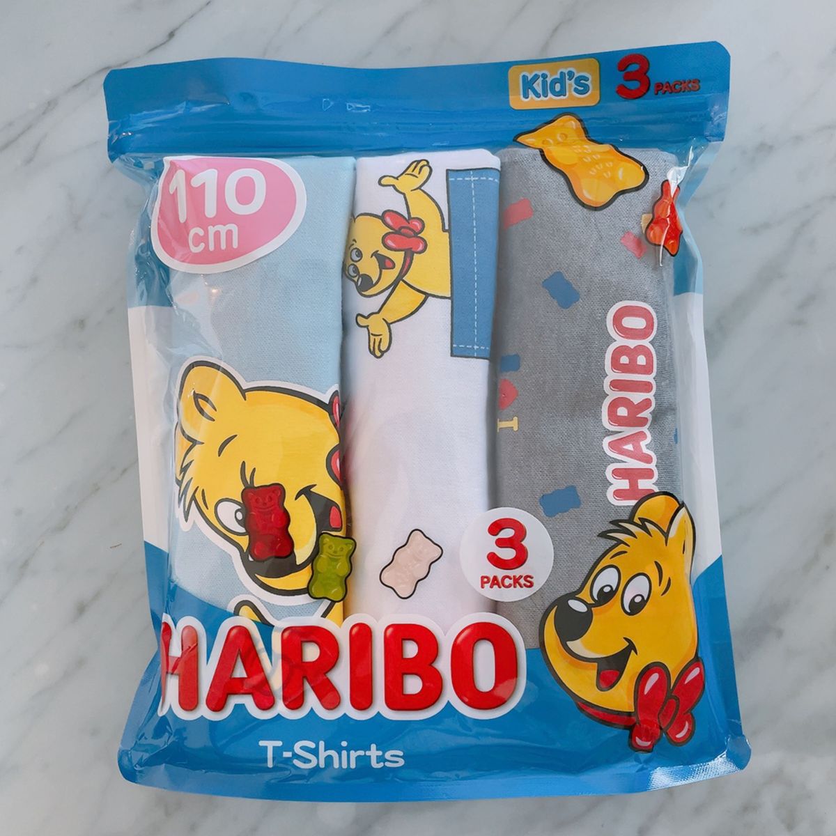 Rakuten - 【コストコ限定！記念発売品】【110サイズ/3枚セット】ハリボー HARIBO ゴールデンベア キッズTシャツ こども服 110cm 3枚セット コストコ　人気 誕生日 クリスマス プレゼント ギフト 3,980円以上購入で送料無料