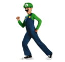 Mario Classic スーパーマリオ コスチューム ルイージ 幼児向け ジャンプスーツ・帽子・口ひげシール キッズ ハロウィン コスプレ 人気
