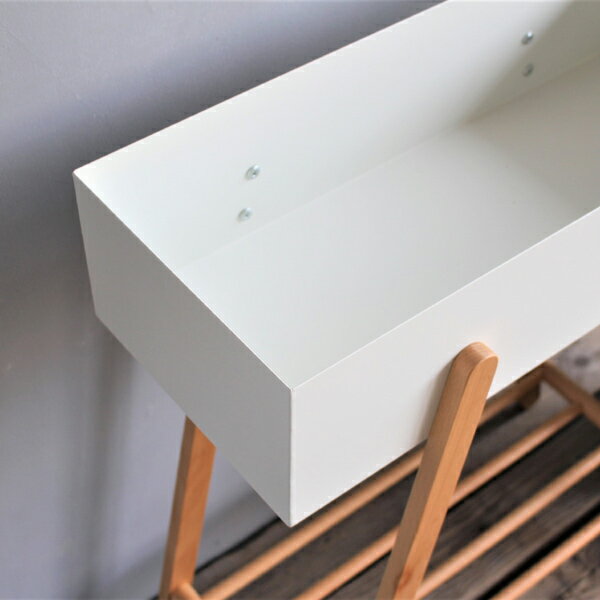 [ 送料無料 ] プランターボックス ラック 長方形 観葉植物 植物 フェイクグリーン 収納 雑貨 ナチュラル 北欧 かわいい 天然木 木製 室内 室外 玄関 ガーデニング ホワイト グリーン シンプル【AZSPシリーズ】 プランタースタンド 【単品】【後払い決済不可】 [2]