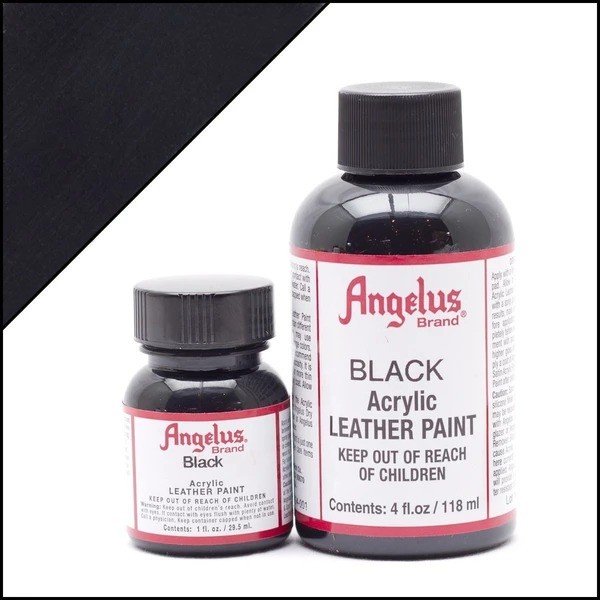 【ブラック 1oz】Angelus Paint アンジェラスペイント 黒1オンス（29.5ml）アクリル塗料　スタンダードペイント - 2