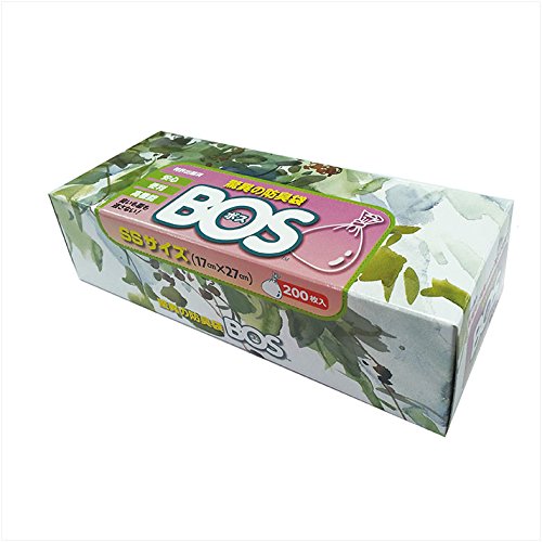 BOS 消臭袋・BOS 防臭袋 箱型【SSサイズ200枚入り】BOS 消臭袋 エチケット袋BOS おむつ 袋 消臭袋 bos＜防災セット・防災グッズ＞