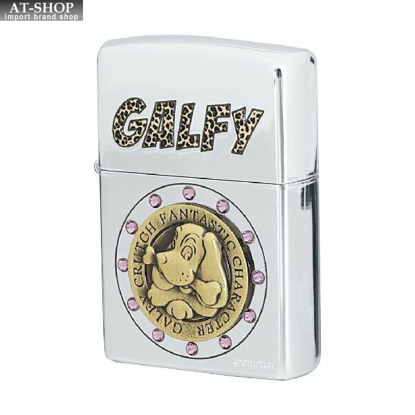 ジッポー ライター ZIPPO GALFY コラボモデル ガルフィー メタルエンブレムレオパード GALFY 200 シルバーニッケル