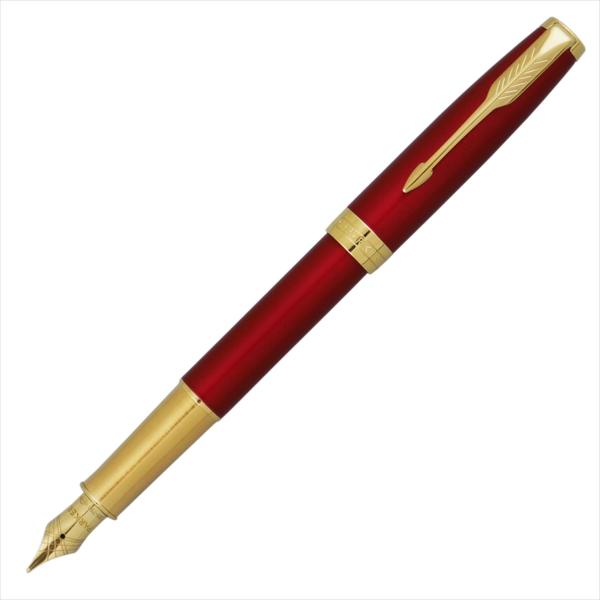 PARKER パーカー 万年筆 ソネット レッドGT 1950773 ペン先 F：細字 1