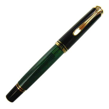 Pelikan ペリカン 万年筆 スーベレーン M400 グリーン縞 ペン先 EF：極細