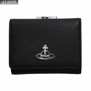 ヴィヴィアン・ウェストウッド 財布サイフ Vivienne Westwood NO13 DERBY 三つ折り財布(小銭ガマ口) 51010018-31839 BLACK ブラック 21AWネット予約