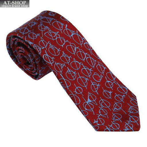 ヴィヴィアン・ウェストウッド ネクタイ Vivienne Westwood スリム7cm オーヴ柄 81050001 W001F H401-RED ヴィヴィアン・ウェストウッド ネクタイ Vivienne Westwood スリム7cm オーヴ柄 81050001 W001F H401-RED