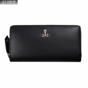 ヴィヴィアン・ウェストウッド 財布サイフ Vivienne Westwood NO13 KENT ラウンドファスナー長財布 51050022-40187 BLACK ブラックバーゲン