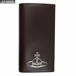 ヴィヴィアン・ウェストウッド 財布サイフ Vivienne Westwood NO13 KENT 二つ折り長財布 51050050-40187 BROWN ブラウン通販セール