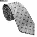 アルマーニ ネクタイ エンポリオ アルマーニ EMPORIO ARMANI メンズ ネクタイ 7.5cm イーグル柄 ARGENTO グレー系 2022FWモデ...