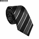 アルマーニ ネクタイ エンポリオ アルマーニ EMPORIO ARMANI メンズ ネクタイ 7.5cm ストライプ柄 NERO-BLACK ブラック系 202...