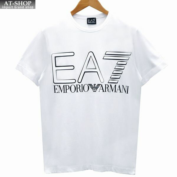 エンポリオアルマーニ シャツ EA7 EMPORIO ARMANI クルーネックTシャツ Mサイズ ホワイト 3LPT20/PJFFZ 1100 WHITE
