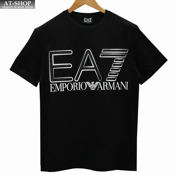 エンポリオアルマーニ シャツ EA7 EMPORIO ARMANI クルーネックTシャツ Mサイズ ブラック 3LPT20/PJFFZ 1200 BLACK