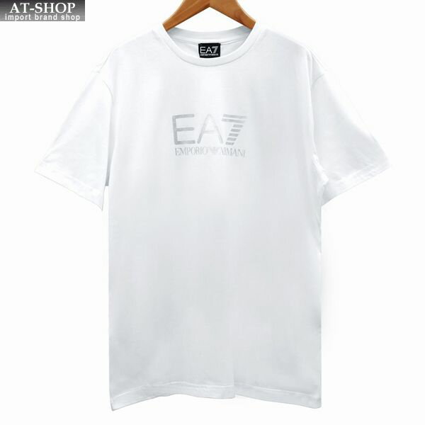 エンポリオアルマーニ シャツ EA7 EMPORIO ARMANI クルーネックTシャツ Lサイズ ホワイト 3LPT39/PJ02Z 1100 WHITE