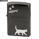 ジッポー ライター レギュラー Meow of a cat ZIPPO 黒メッキミラー CAT-KB