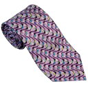 エミリオプッチ EMILIO PUCCI ネクタイ 8.5cm ライトパープル系 p8012x4
