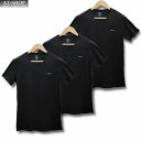 ディーゼル シャツ 3枚セット Mサイズ DIESEL VネックTシャツ インナー カットソー ブラック BLACK おしゃれ 誕生日 プレゼント ギフト(4)
